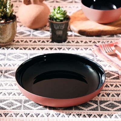 [Q8580] Vicky Noir Terracotta Assiette 21Cm