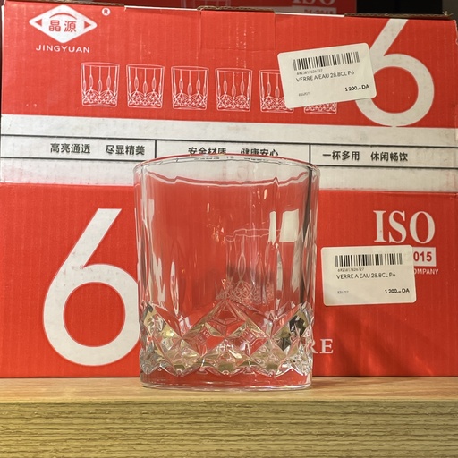 [826727] VERRE A EAU 28.8CL P6 
