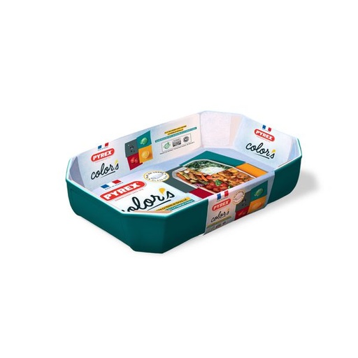 [288606] Pyrex borro 33x22 bleu / 5 / 295B003